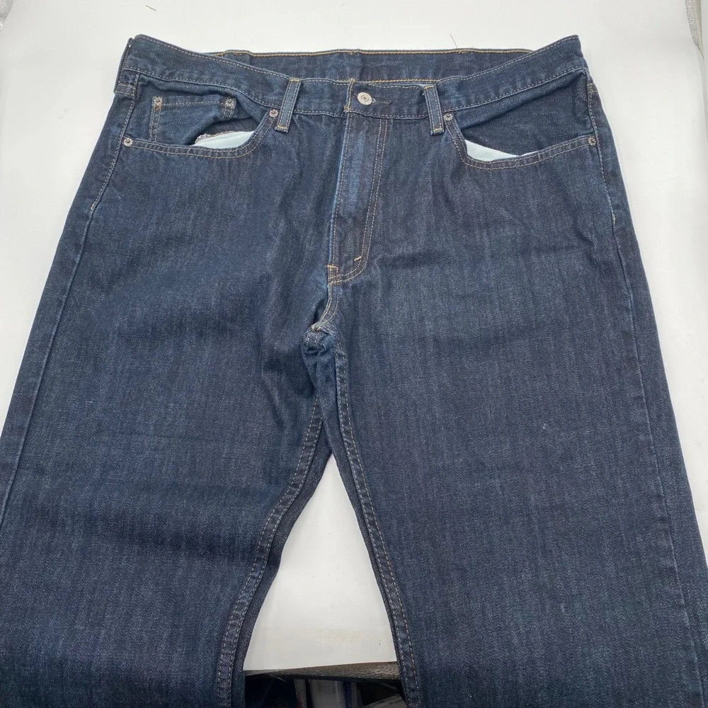 Levi's‎ 559 Relaxed Straight Jeans Mens 38x30 Dark Blue Cotton Denim Work Casual